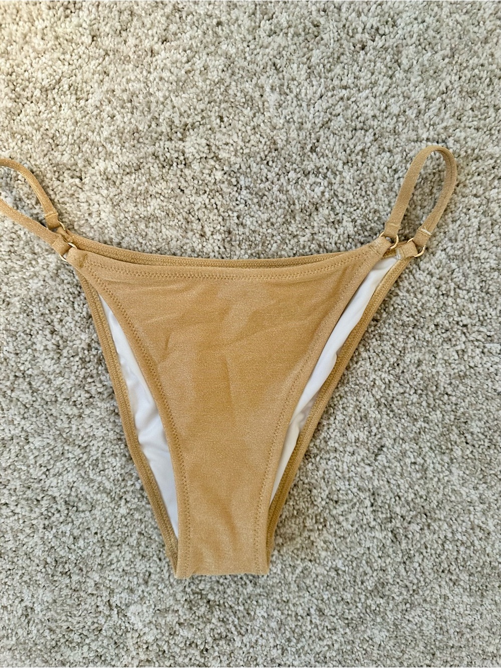 Bikini Bottom- Nude/Gold Shimmer- Victoria’s Secret
